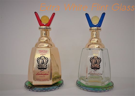 acheter La boisson alcoolisée décorative met/bouteille en bouteille givrée d'or Crystal Stopper en verre 750ml online manufacture
