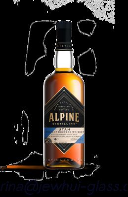 acheter 750ml Apline Whiskey  Glass Bottle -Customization, Super Flint Glass Bottle, American Rum fabrication en ligne