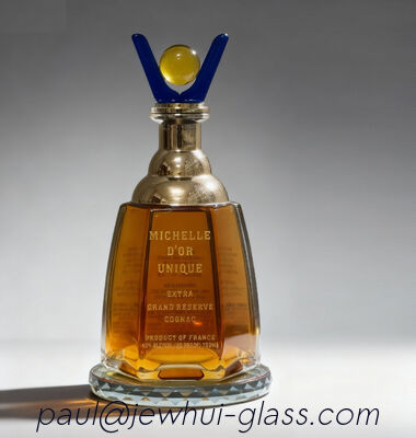 acheter Arman Vodka Brandy Glass Bottle autour de la bouteille formée 1000ML d'alcool fabrication en ligne