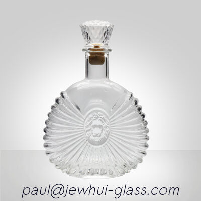 acheter Carafe en verre taillé diamant Super Flint, XO, brandy, Vodka, Liqueur, Gin, Rhum, Tequila, Whisky, Brandy, Bouteille en verre spiritueux avec bouchons en verre massif fabrication en ligne