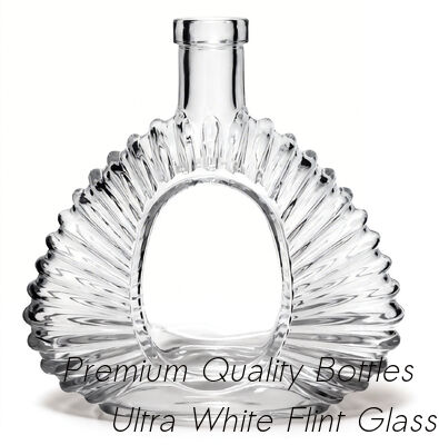 acheter Brandy en verre de forme ovale ou Xo, flacon 100 ml 500 ml avec fermetures en verre de liège en bois fabrication en ligne
