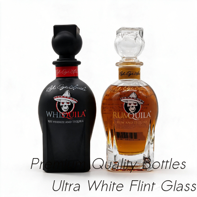 acheter Bouteille en verre givrée de tequila/givrer l'estampillage chaud/bouchons creux fabrication en ligne