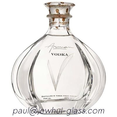 Qualité  Arman Vodka Brandy Glass Bottle Round Shaped Alcohol Bottle 1000ML usine