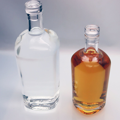 acheter Blanc supplémentaire lourd de Flint Clear Glass Liquor Bottles 375ml 1000ml de base online manufacture