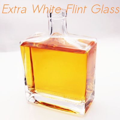 acheter Fâcheux Dia Rectangular de la bouteille en verre 700ml 21.5mm de whiskey du silex 1200g online manufacture