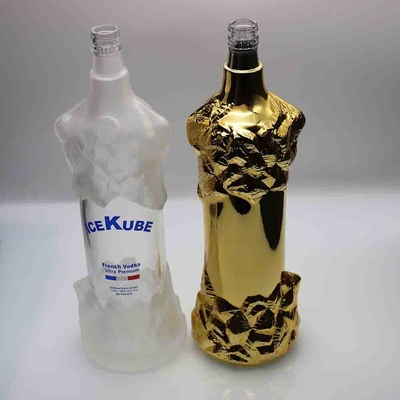 acheter Bouteille en verre givrée partielle 900g de vodka de Kube de glace avec la fermeture de Guala online manufacture