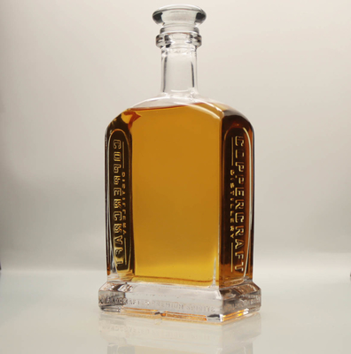 acheter Veuve de cuivre de bouteille en verre de Bourbon de whiskey de métier givrant le blanc supplémentaire online manufacture
