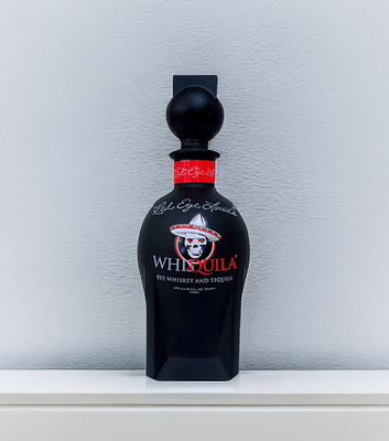 Bon prix Bouteille en verre de tequila d'OEM 375ml/écran enduit noir imprimant/bouchon en verre en ligne