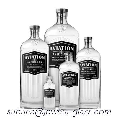 Bon prix Bouteilles de whiskey décoratives de estampillage chaudes de bouteille en verre de whiskey d'OEM en ligne