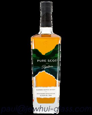 Bon prix 50ML. 700ml, 1000ML Bouteilles en verre de whisky Pure Scott en ligne