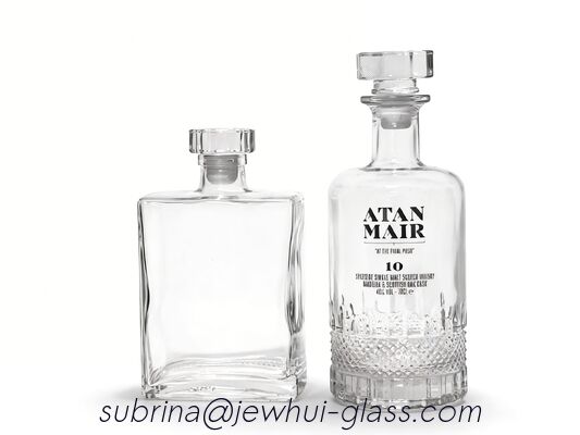 Bon prix 750 ml de décanteur en verre, ARMAN BRADY XO FLACQUE en verre, VODKA, WISKEY, PRENIUM FLACQUE en verre rectangulaire en ligne